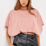 High-Low Cropped T-Shirt
