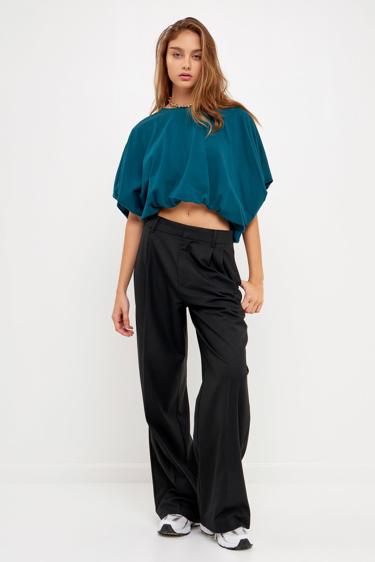 High-Low Cropped T-Shirt