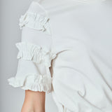 Ruffled Sleeve T-Shirt