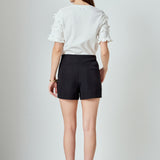Ruffled Sleeve T-Shirt
