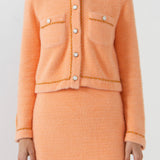 Chain-Trimmed Jacket
