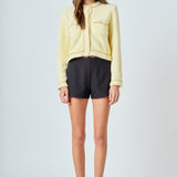 Chain-Trimmed Jacket