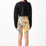 Python Sequin Biker Shorts