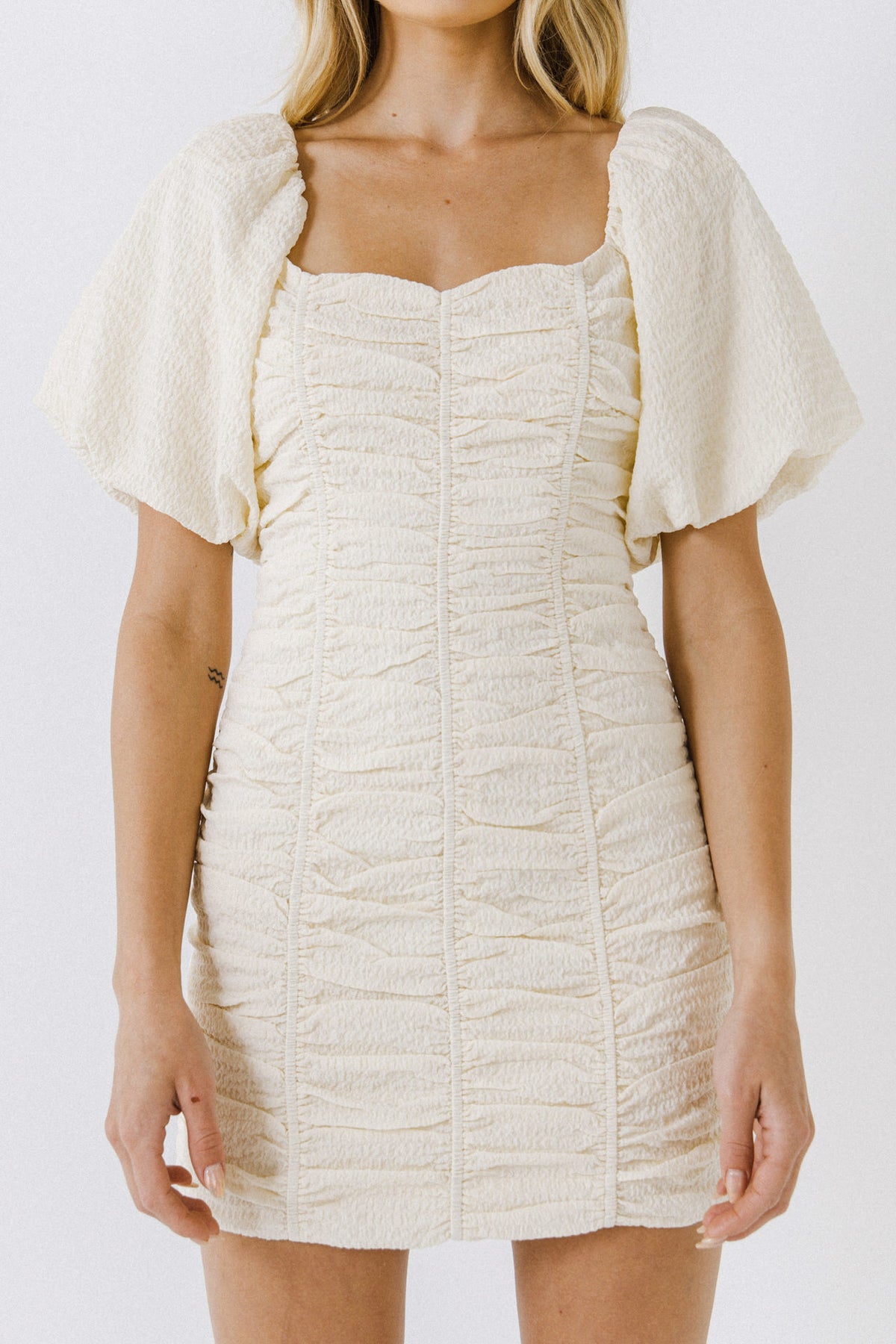 Textured Off-The-Shoulder Dress