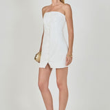 Linen Strapless Dress