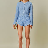 3D Floral Mini Shorts