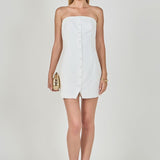 Linen Strapless Dress