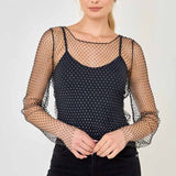 Crystal Mesh Top