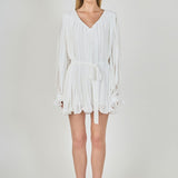 Pleated Romper