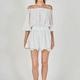 Ruffled Sleeve Romper