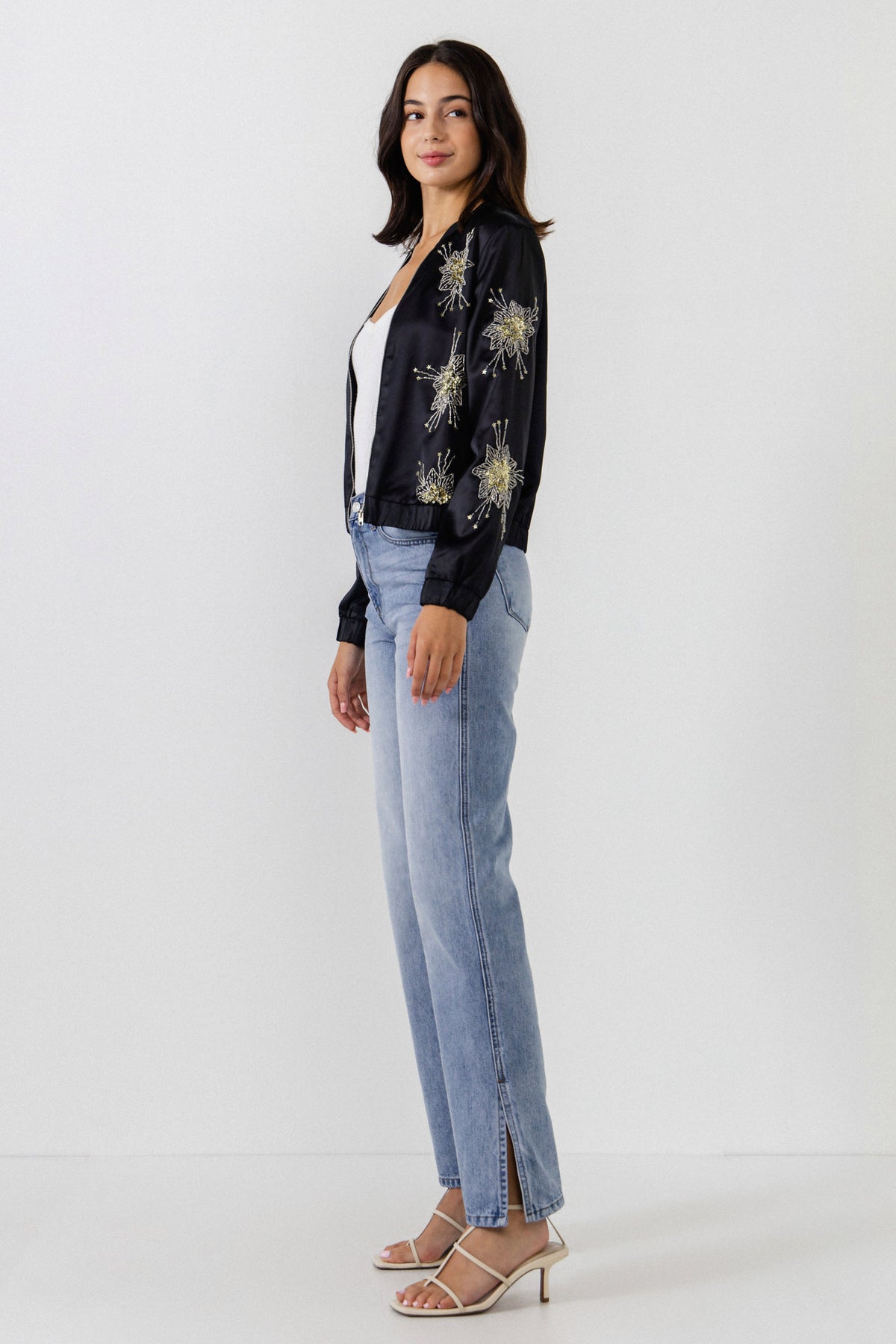Embellished Bomber Jacket