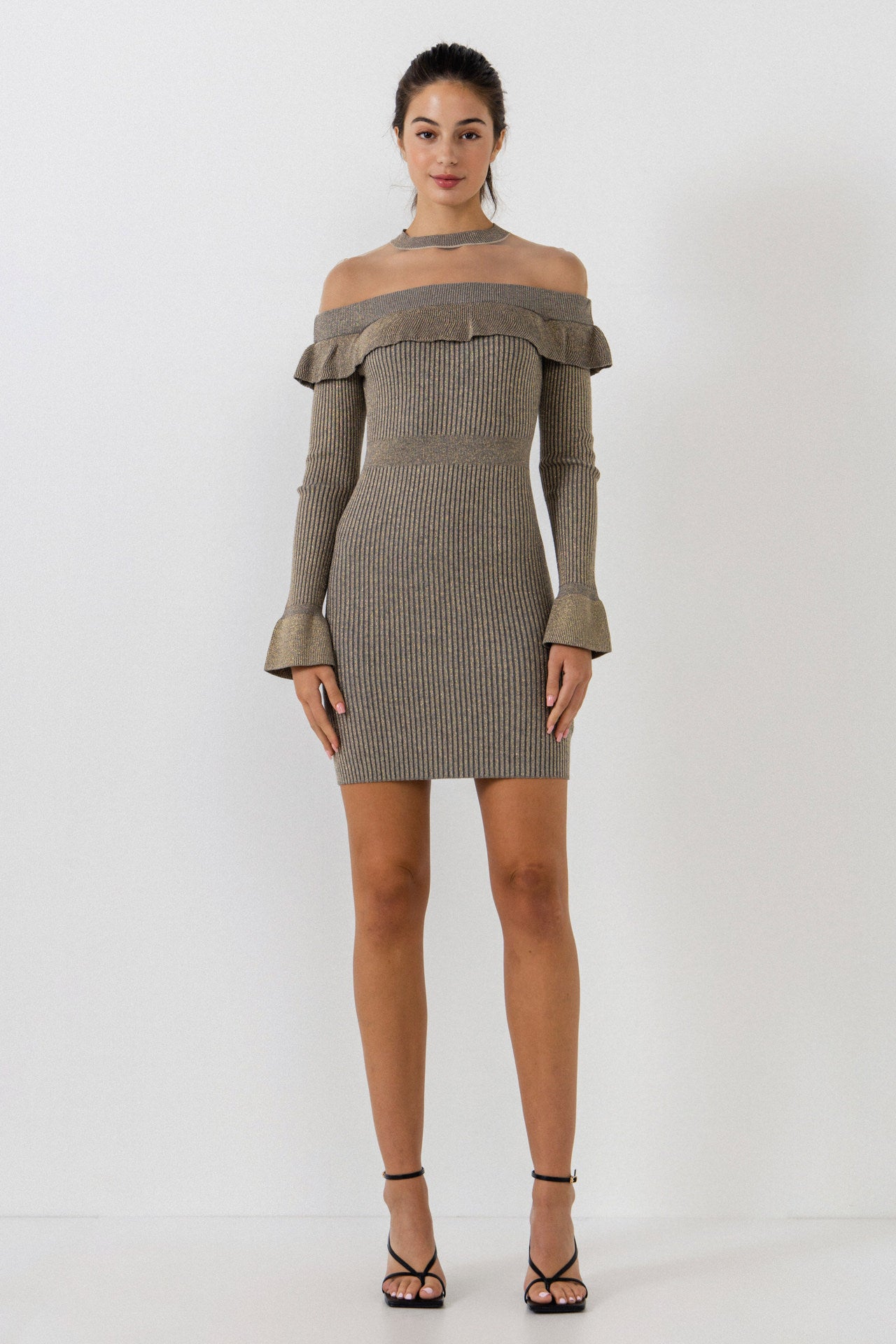 Off The Shoulder Knit Dress – Endless Rose