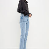 Beaded Collar Long-Sleeve Shirt