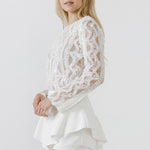 ENDLESS ROSE - Sequin Mesh Top - TOPS available at Objectrare