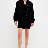 Double Pocket Tweed Jacket