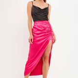 Front Slit Midi Skirt
