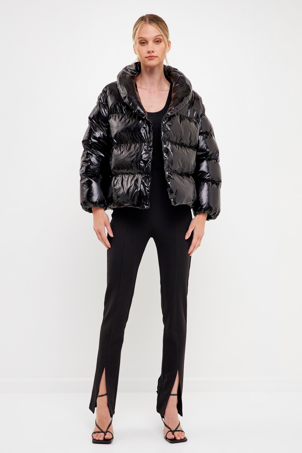 Endless Rose - Belted Puffer Jacket -  in Women's Clothing available at endlessrose.com