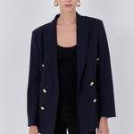 ENDLESS ROSE-Double Breasted Suit Blazer-BLAZERS available at Objectrare