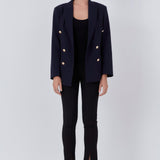 ENDLESS ROSE-Double Breasted Suit Blazer-BLAZERS available at Objectrare