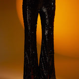 ENDLESS ROSE - Sequin Flare Pants - PANTS available at Objectrare