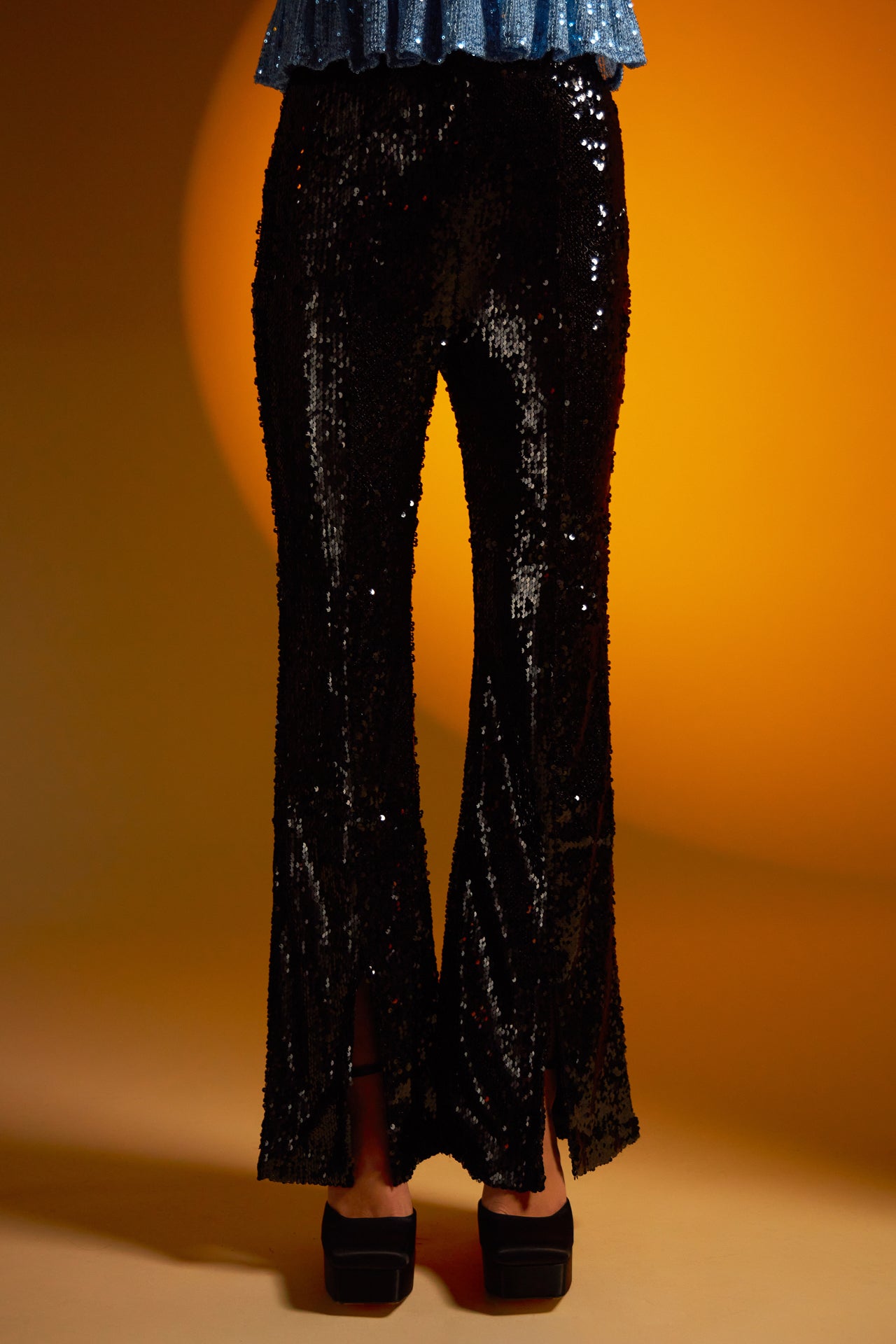 Endless Rose - Sequin Flare Pants - Pants in Women's Clothing available at endlessrose.com
