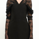 Mini Dress With Glove Sleeves