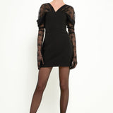 Mini Dress With Glove Sleeves