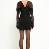 Mini Dress With Glove Sleeves