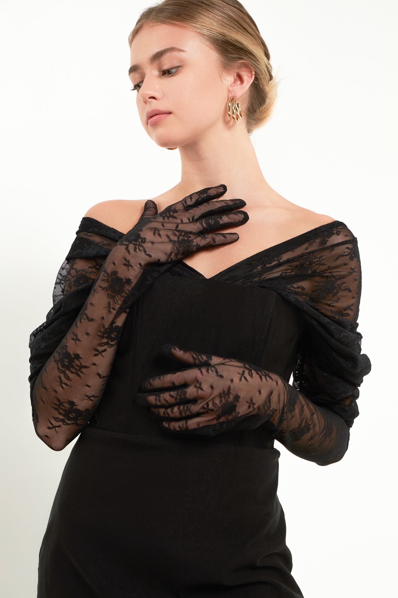 Long sleeve cheap glove dress