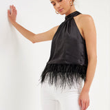 Feather Trim Top