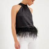 Feather Trim Top