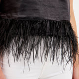 Feather Trim Top