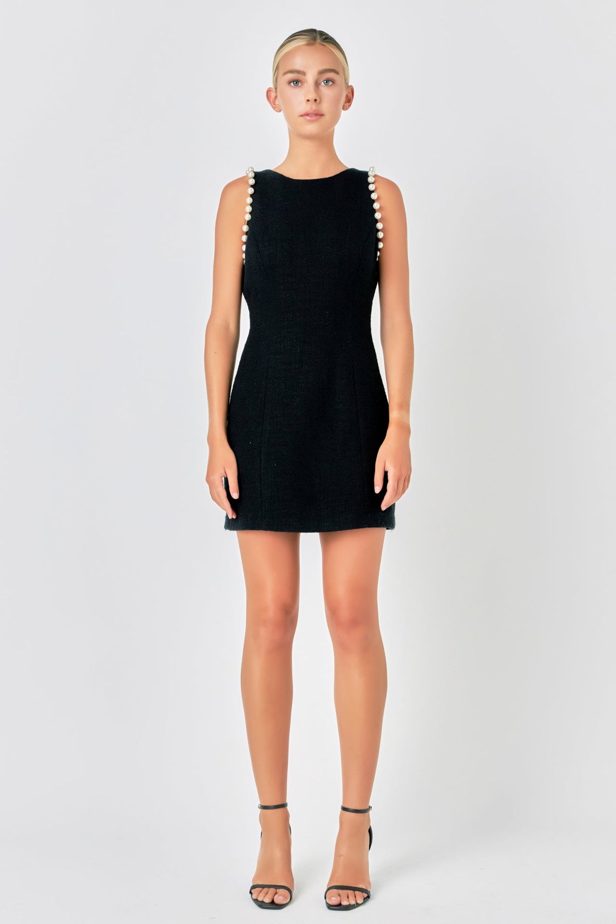 Pearl Accented Mini Dress
