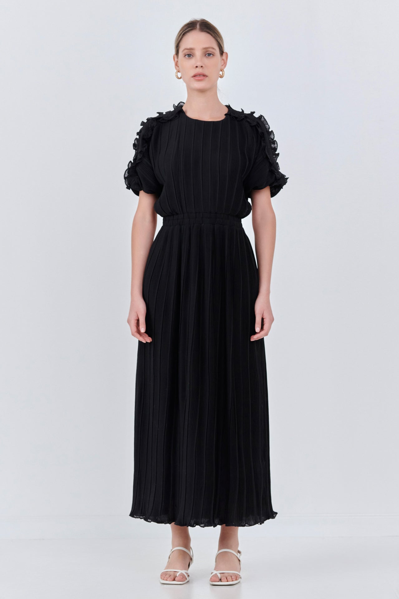 Endless Rose - Chiffon Plisse Back Cutout Maxi Dress - Dresses in Women's Clothing available at endlessrose.com