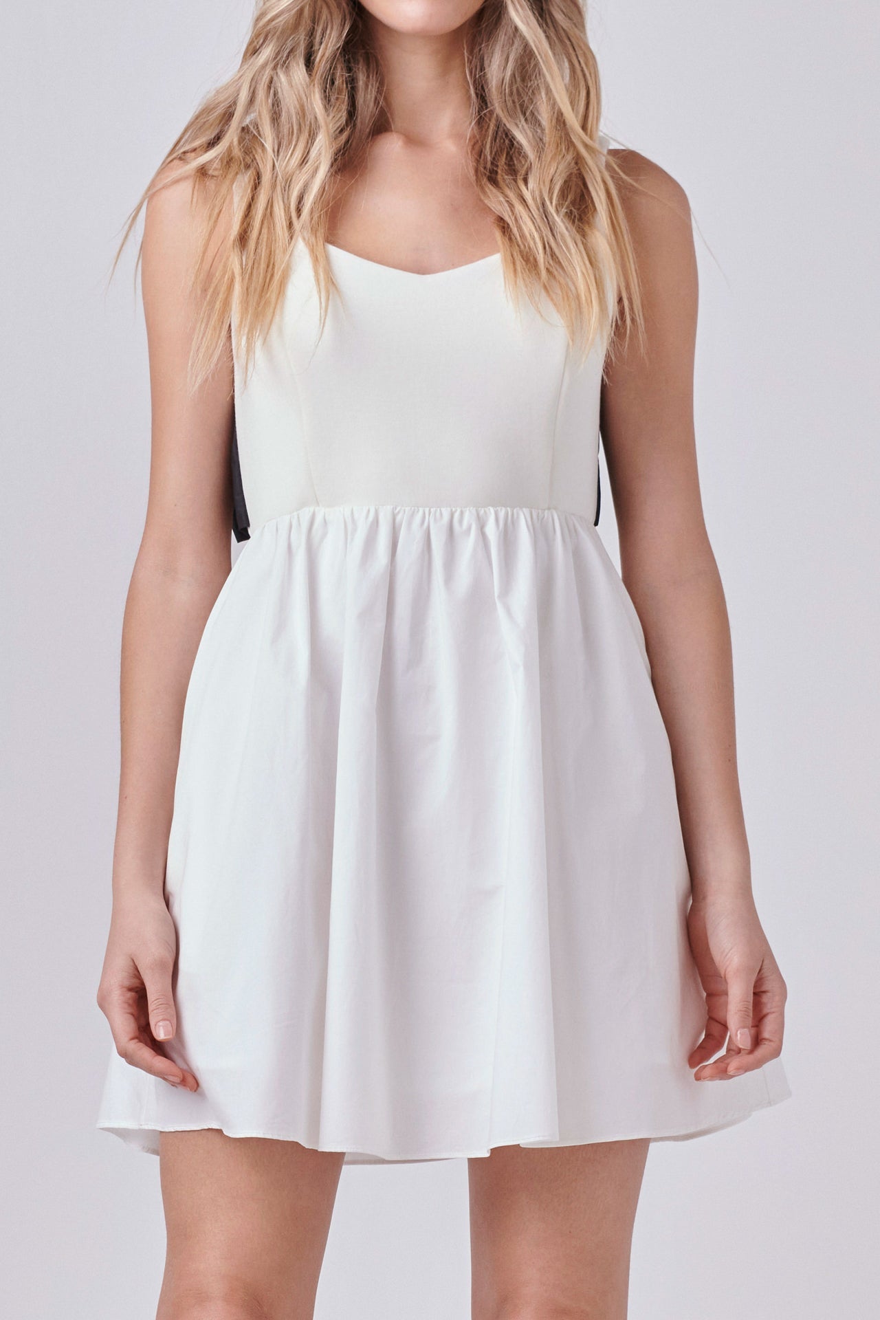 Endless Rose - Back Bow Contrast Dress - Dresses in Women's Clothing available at endlessrose.com