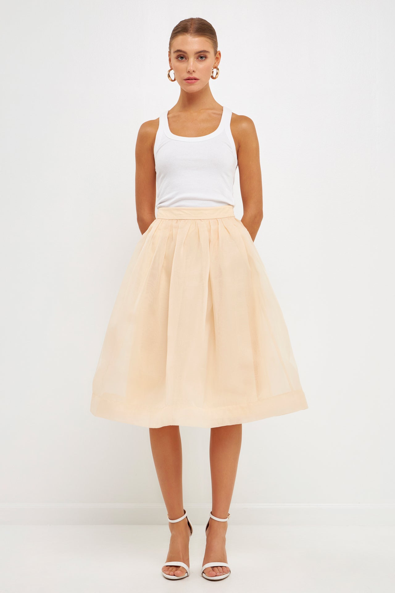 Endless Rose - Organza A Line Midi Skirt - Skirts in Women's Clothing available at endlessrose.com