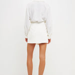 ENDLESS ROSE-Front Wrap Mini Skort-SKORTS available at Objectrare