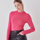 Sheen Stretch Long Sleeve Top