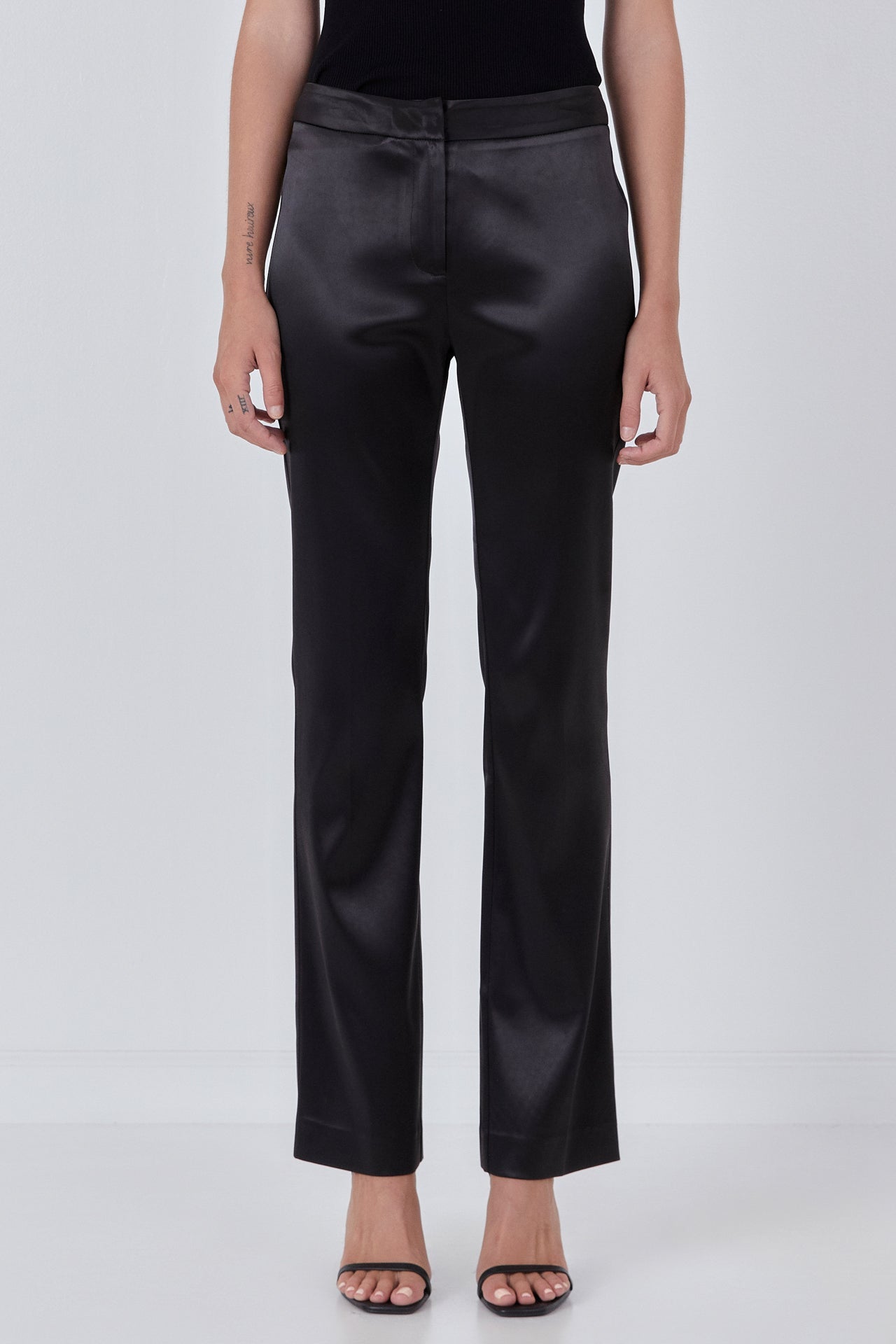 Endless Rose - Flared Solid Trouser - Pants in Women's Clothing available at endlessrose.com