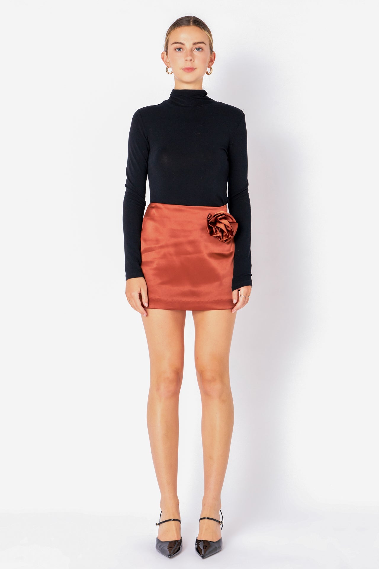ENDLESS ROSE-Corsage Trim Mini Skirt-SKIRTS available at Objectrare