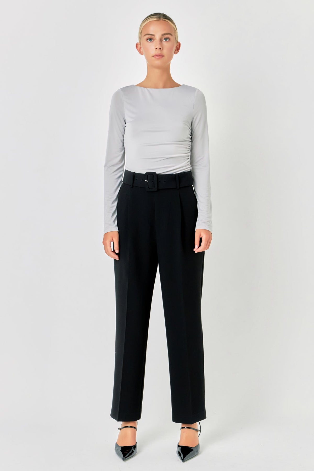 ENDLESS ROSE-Draped Ruched Top-TOPS available at Objectrare