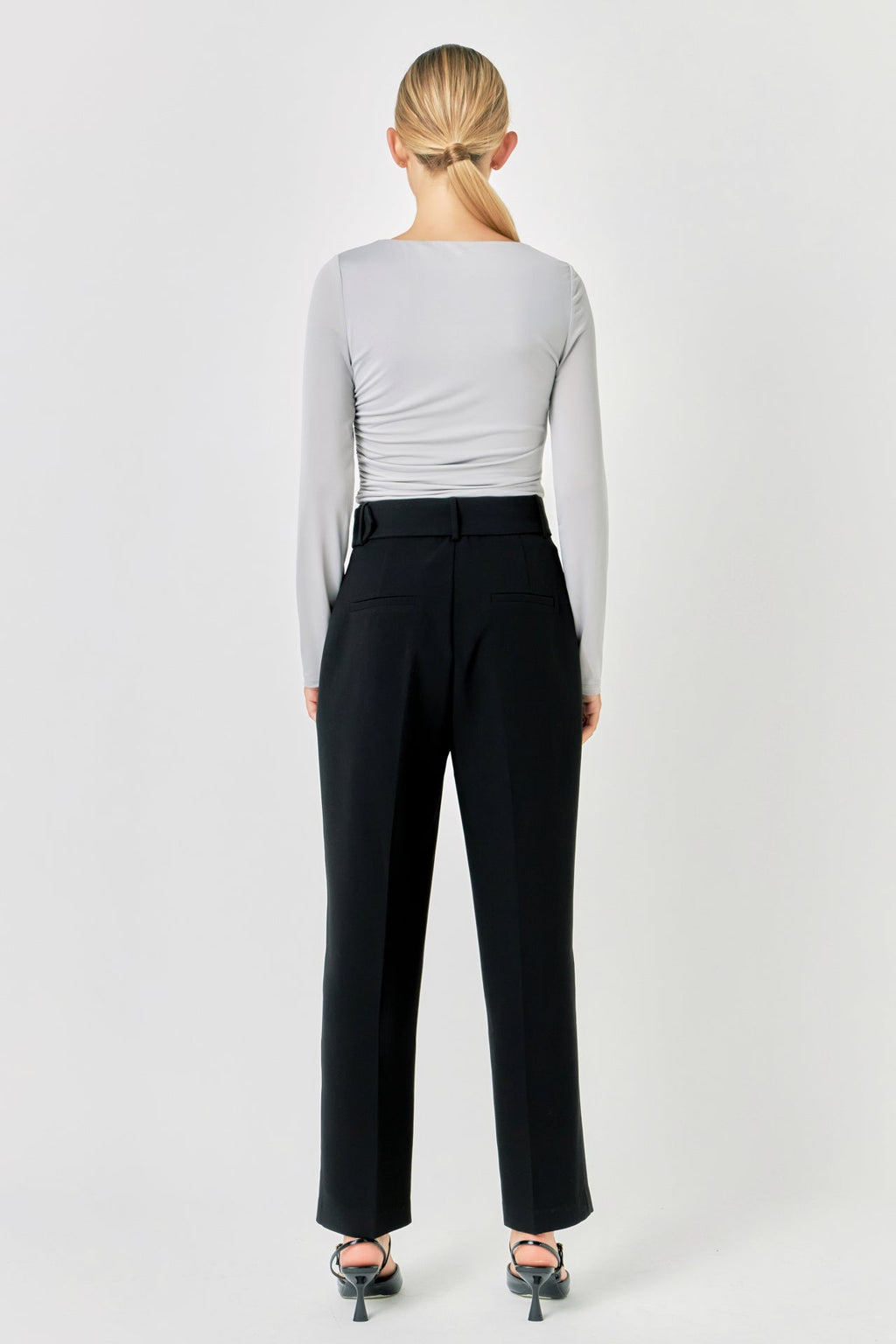 ENDLESS ROSE-Draped Ruched Top-TOPS available at Objectrare