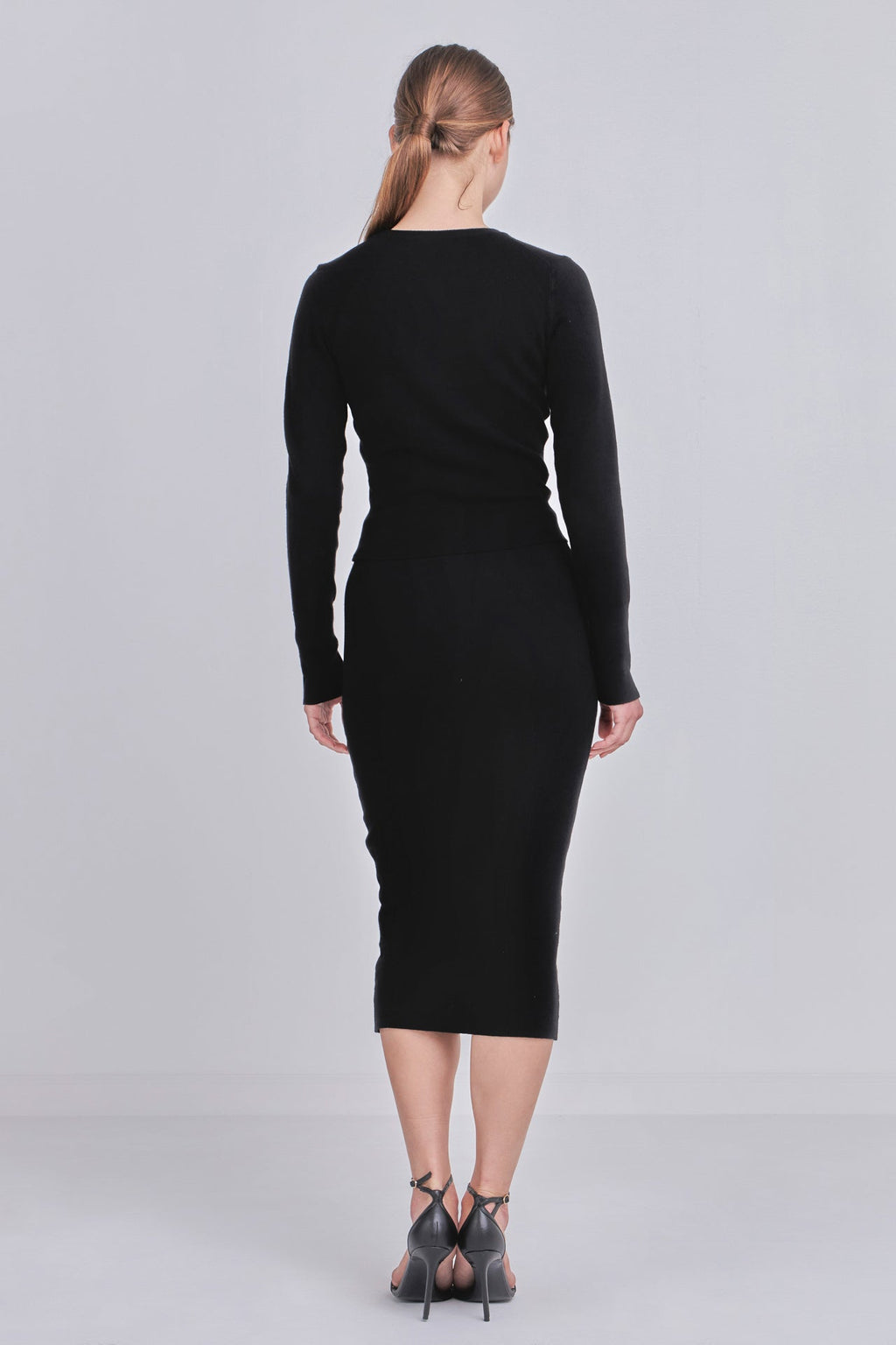 ENDLESS ROSE-Knit Midi Skirt-SKIRTS available at Objectrare