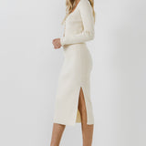 Side Slit Midi Skirt