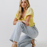 Sweetheart Smocked Puff Sleeve Top