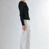 Cut Out One Shoulder Knit Top