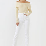 ENDLESS ROSE - Wide Collar Knit Sweater - TOPS available at Objectrare