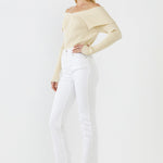 ENDLESS ROSE - Wide Collar Knit Sweater - TOPS available at Objectrare
