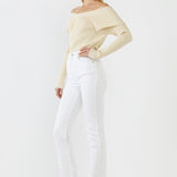 ENDLESS ROSE - Wide Collar Knit Sweater - TOPS available at Objectrare