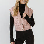 ENDLESS ROSE - Cropped Sweater Vest - SWEATERS & KNITS available at Objectrare
